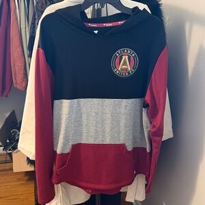 Fanatics Black, Gray, and Red Atlanta United FC Hoodie